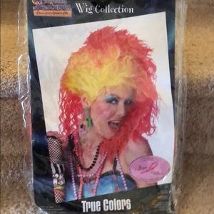 80's colorful Halloween costume wig